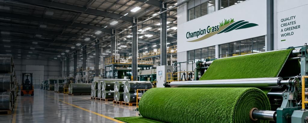 Champion Grass artificial grass production facility