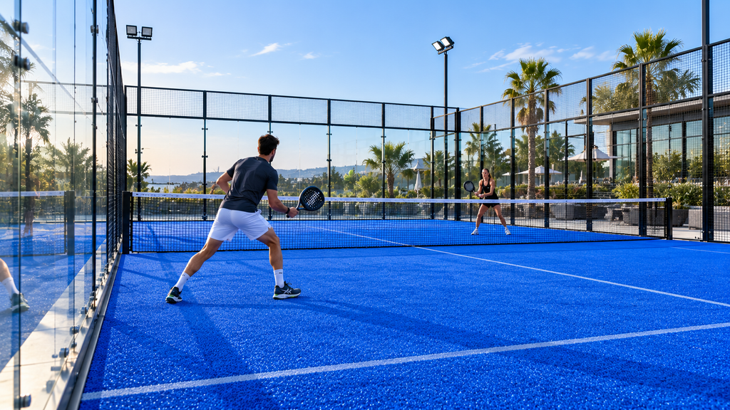 Artificial padel turf application
