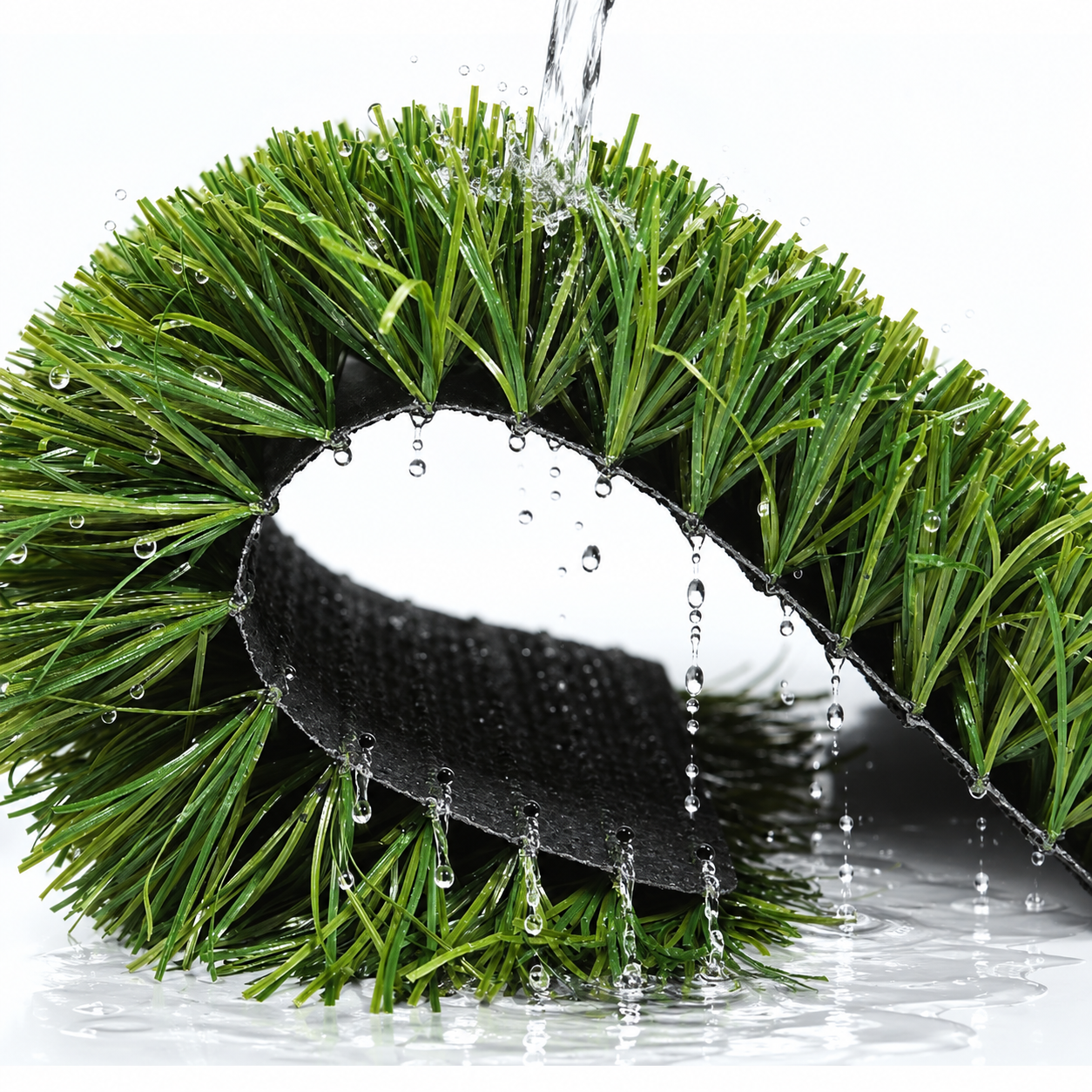 Dense and resilient football turf surface
