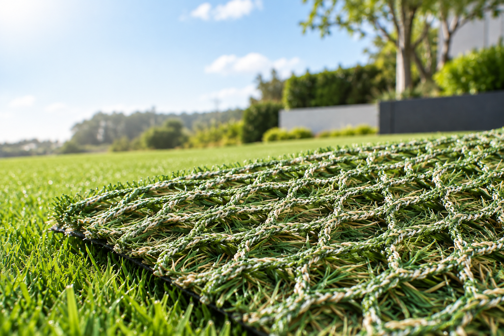 Hybrid turf installed on a football field