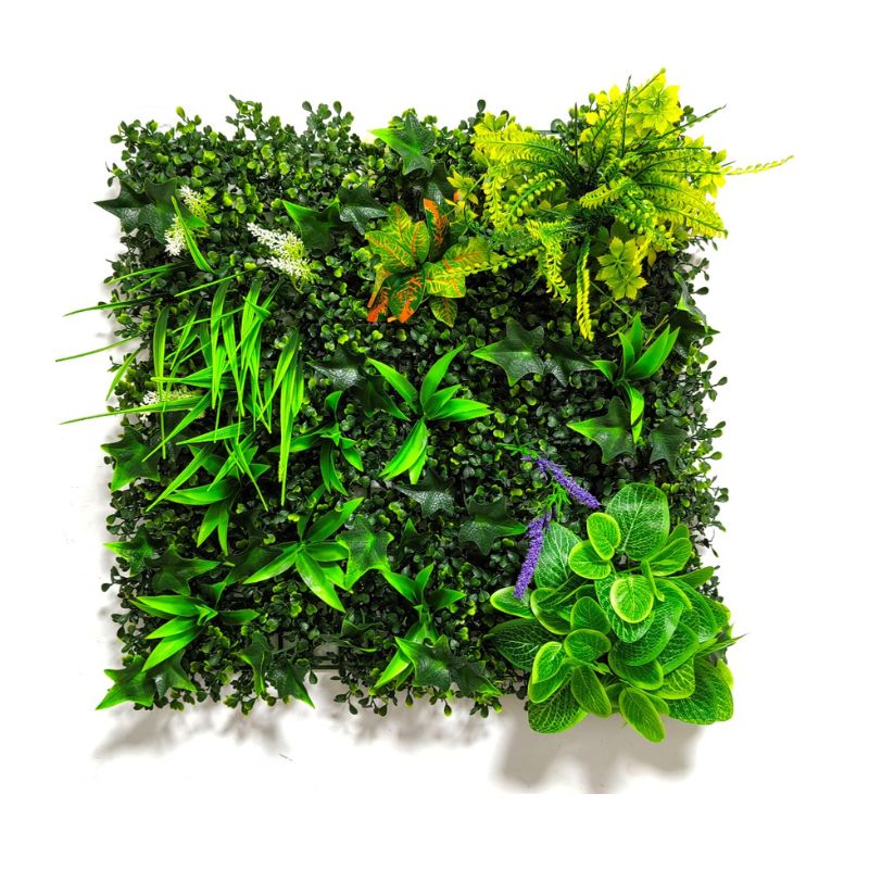 Artificial plant wall panel for interior walls