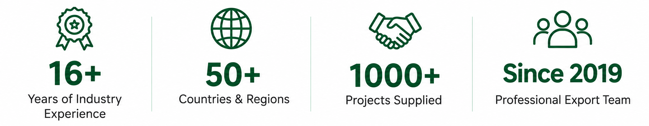 Champion Grass industry experience and global project supply