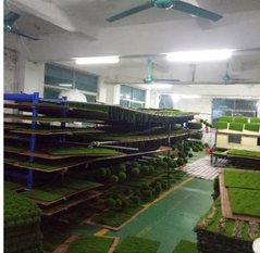 Artificial moss warehouse racks
