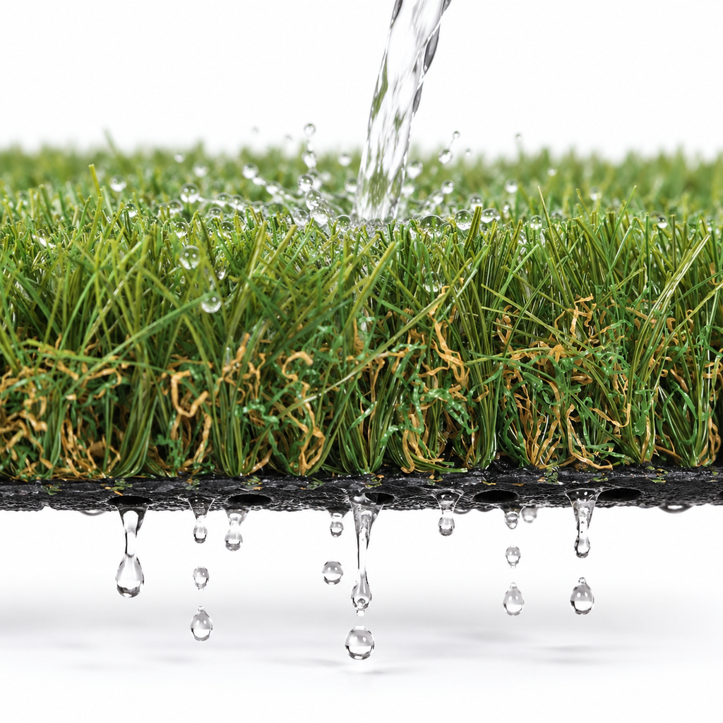 landscape artificial grass lawn with simple maintenance