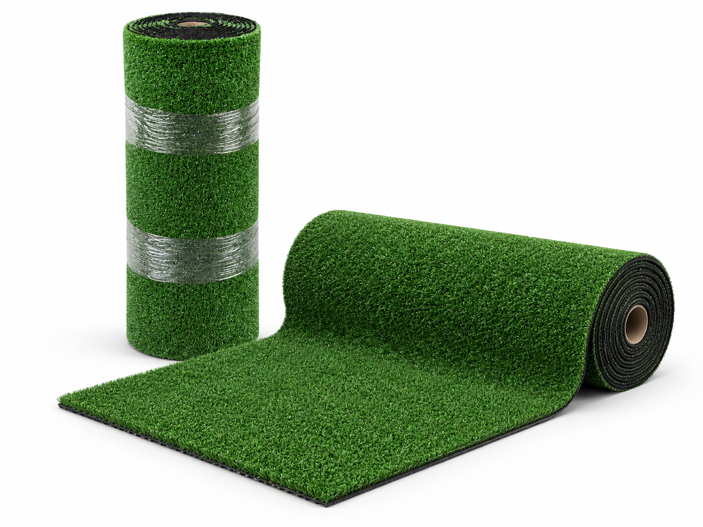 Close-up of 7mm short-pile pre-cut artificial grass