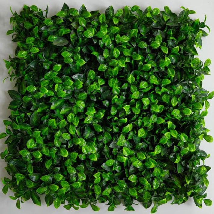 M-G010 artificial plant wall panel (deep green broad leaf)