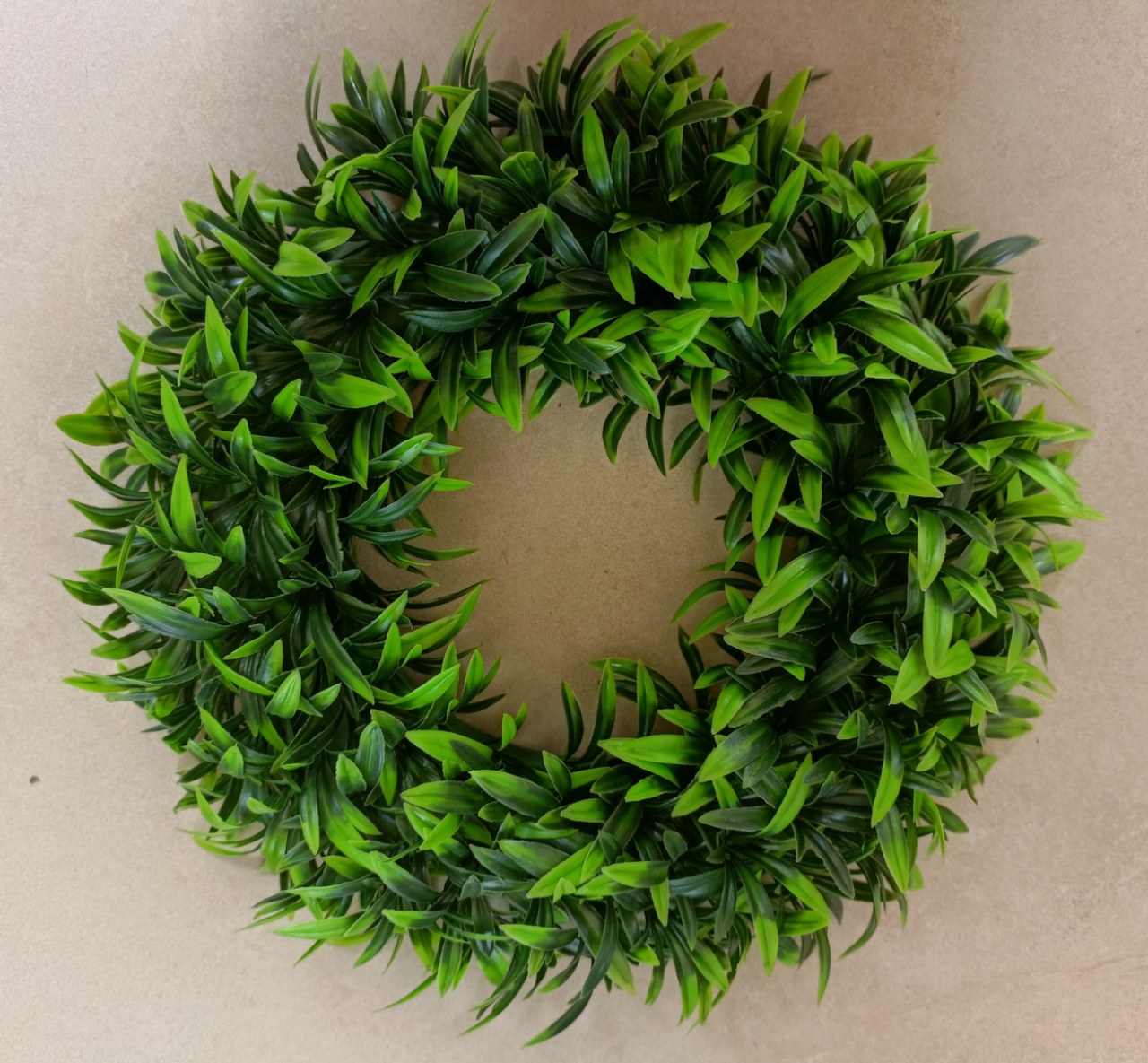 Green artificial garland