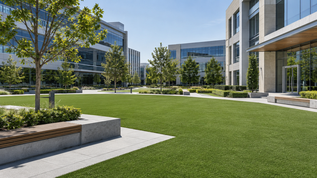 Landscape artificial grass for commercial garden